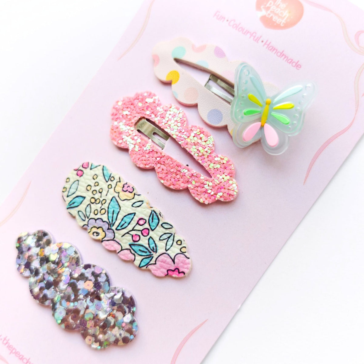 Butterfly Cloud Snap Clip Sets (Purple / Blue)