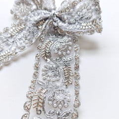 Noor Zari Bow Hair Clip – Gold / Silver