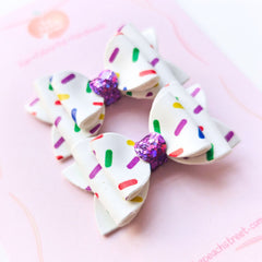 🎂 Funfetti Pigtail Bows