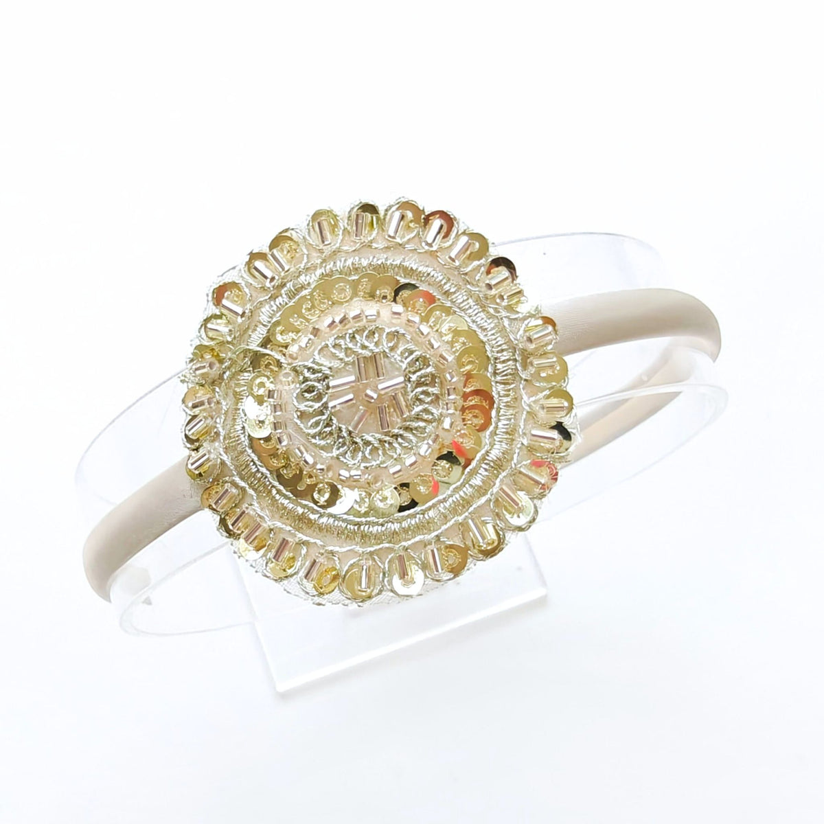 Toran Glow Ethnic Hairband – Gold Edition
