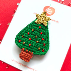 Christmas Tree Crochet Clip🎄⭐