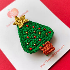 Christmas Tree Crochet Clip🎄⭐