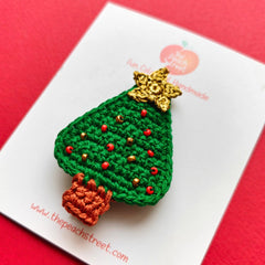 Christmas Tree Crochet Clip🎄⭐