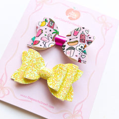 Sunny Doodle Bow Set ⭐️