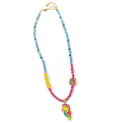 Rainbow Seahorse Necklace