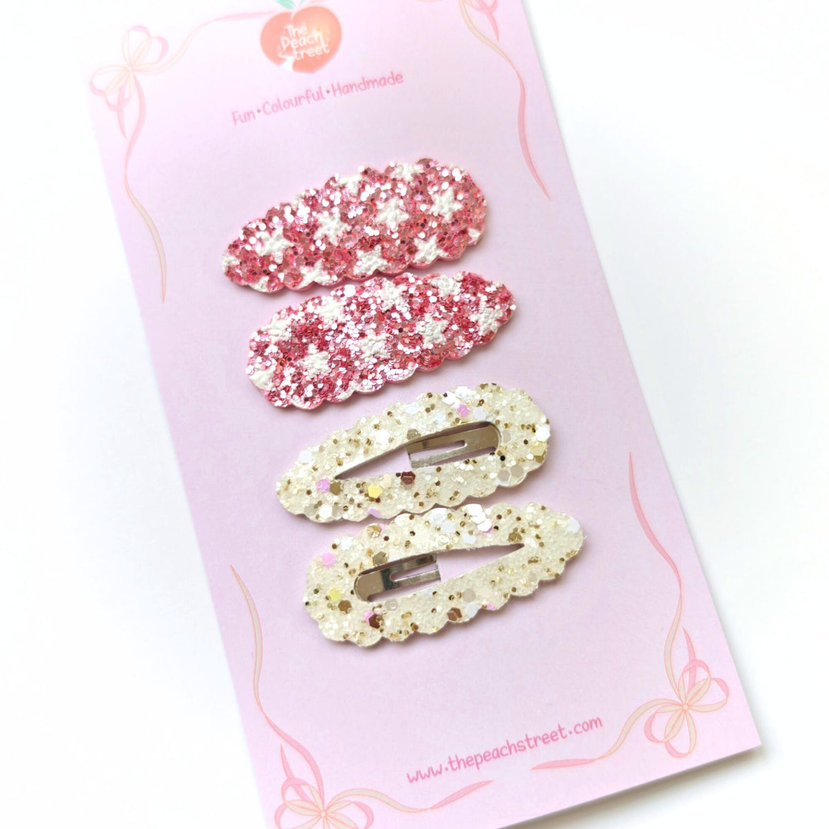 Strawberry Sparkle Snap Clip Set