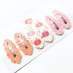 🎃💖 Pastel Pumpkin Clip Set