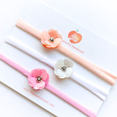 Phool Sequin Baby Headbands – Set of 3 🌸