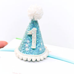 ❄️Snow Princess Birthday Hat Headband