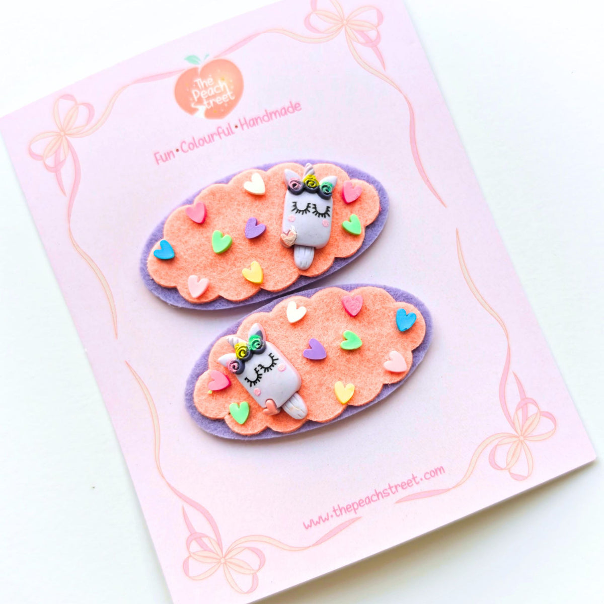 Unicorn Heartfelt Snap Clips