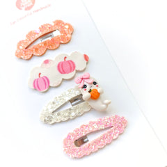 👻🎃 Pumpkin Patch Ghost Clip Set