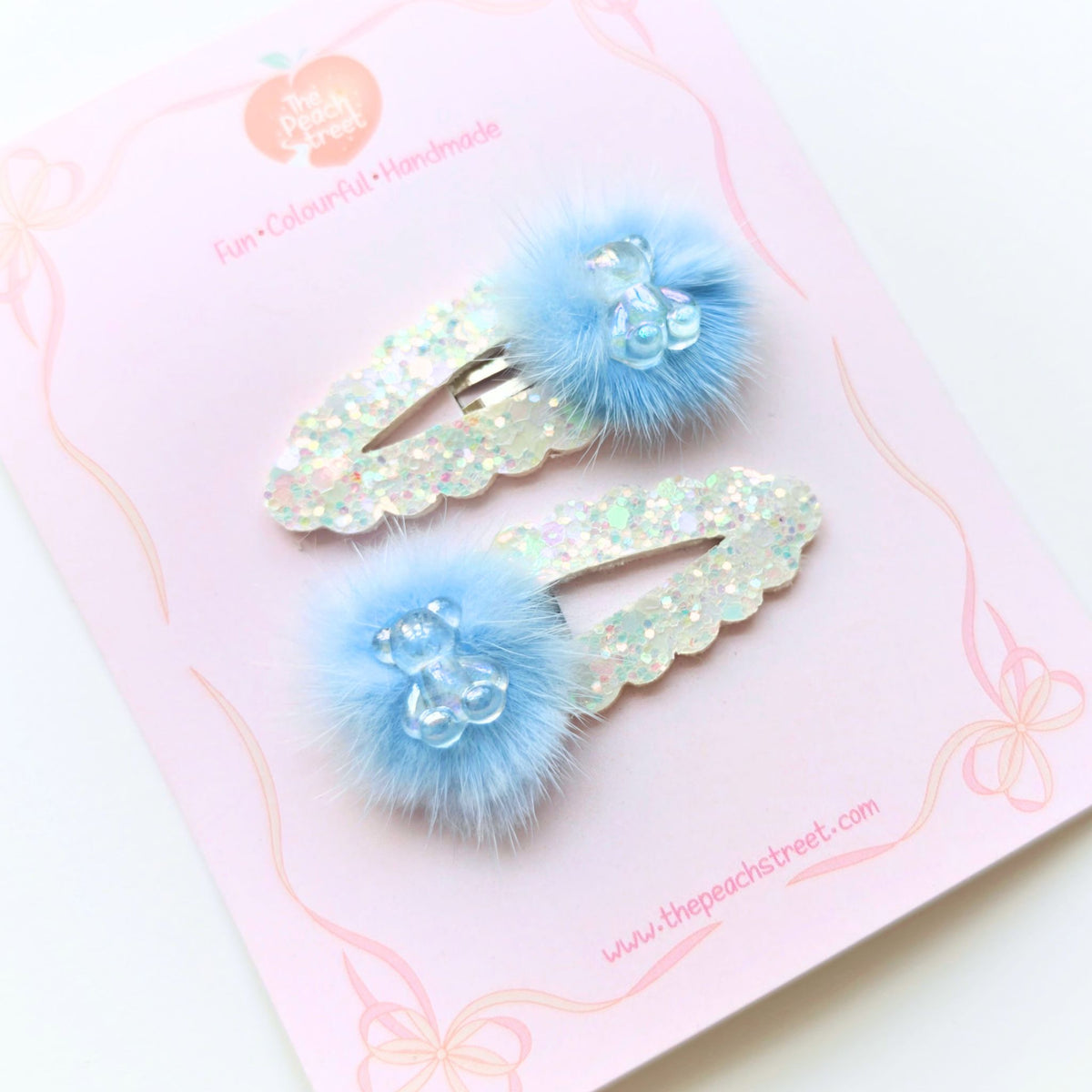 Bluebell Teddy Snap Clips