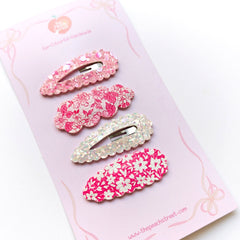 Little Love Floral Snap Clips (Set of 4)