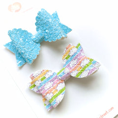 🌈☁️ Clouds & Sky Bow Set
