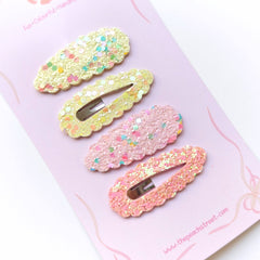 Pastel Cloud Snap Clips – Set of 4