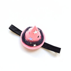 🌸🔮 Pink Starry Witch Hat (Clip / Headband)