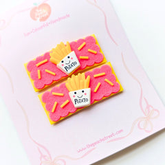 French Fry Fun Snap Clip Set