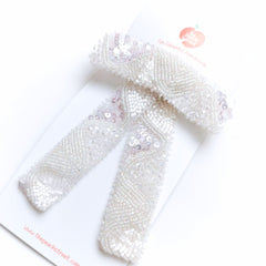 The Snowfall Beaded Bow