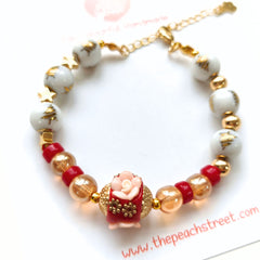 Golden Rose Holiday Bracelet