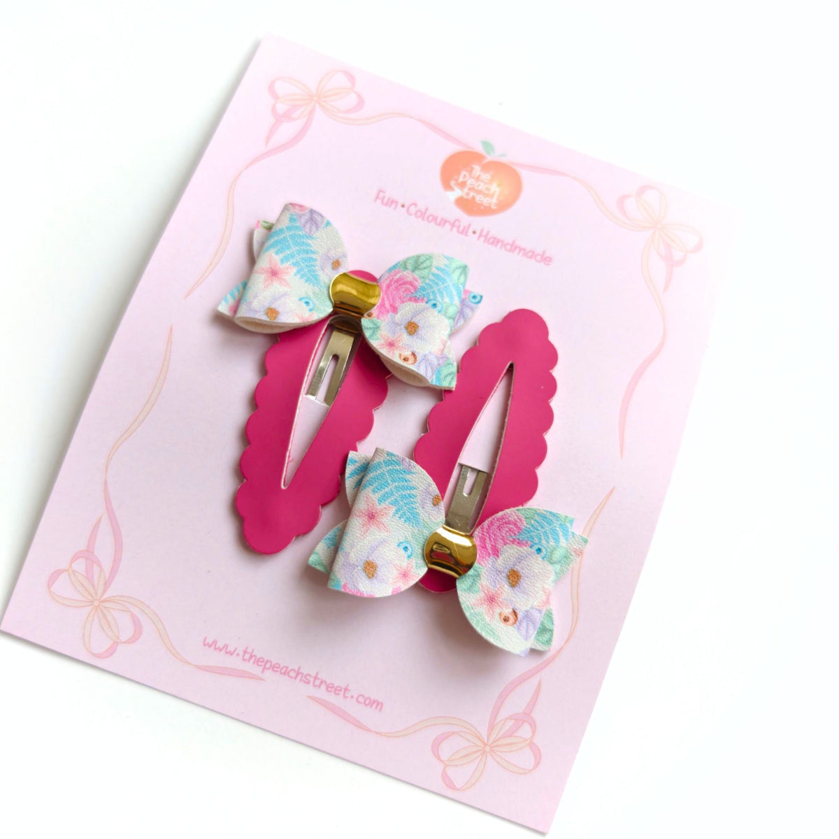 Spring Blossom Bow Clips