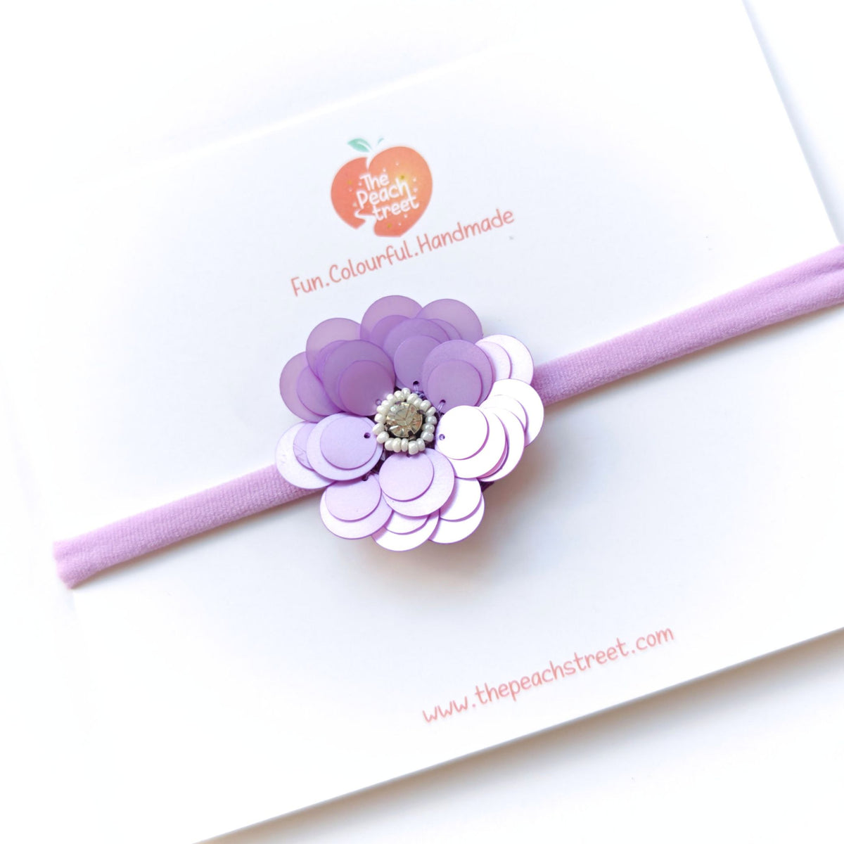 Meher Sequin Flower Baby Headband