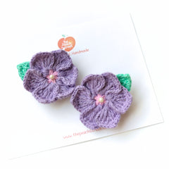 Lavender Bloom Hair Clips