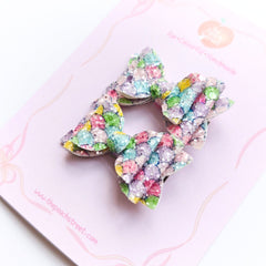 Rainbow Mermaid Pigtail Bows