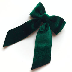 Evergreen Velvet Bow