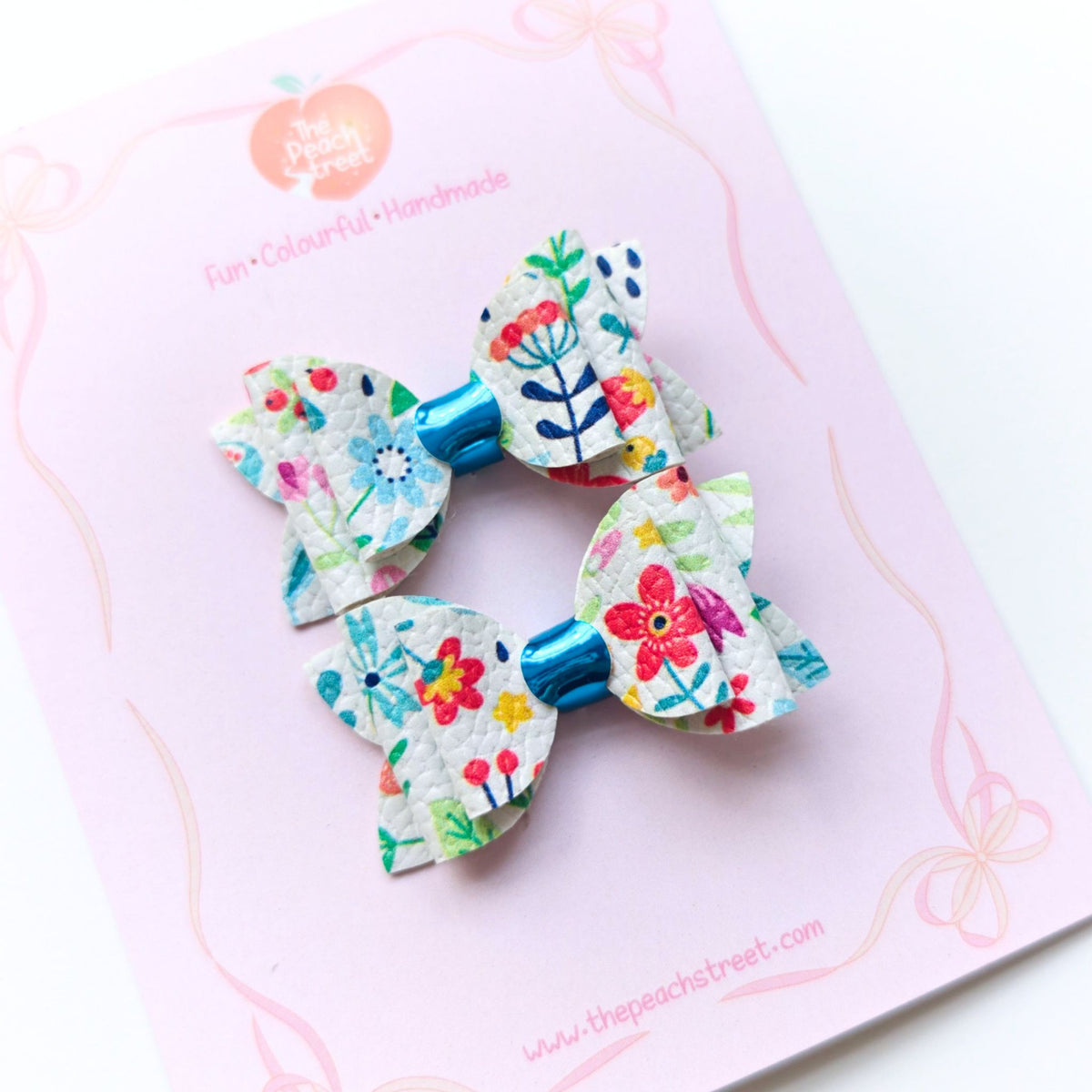 🌸 Wildflower Wishes Pigtail Bows