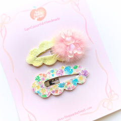 Bunny Clouds Snap Clip Set