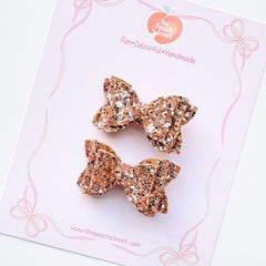 Micro Bows- Rose Gold