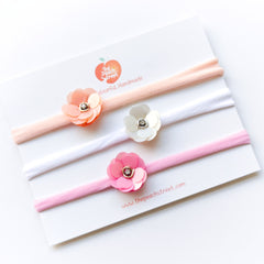 Phool Sequin Baby Headbands – Set of 3 🌸