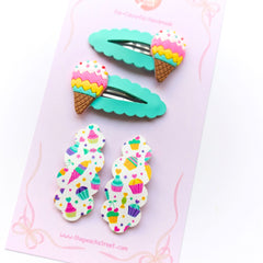 🌈 Happy Scoops Snap Clip Set