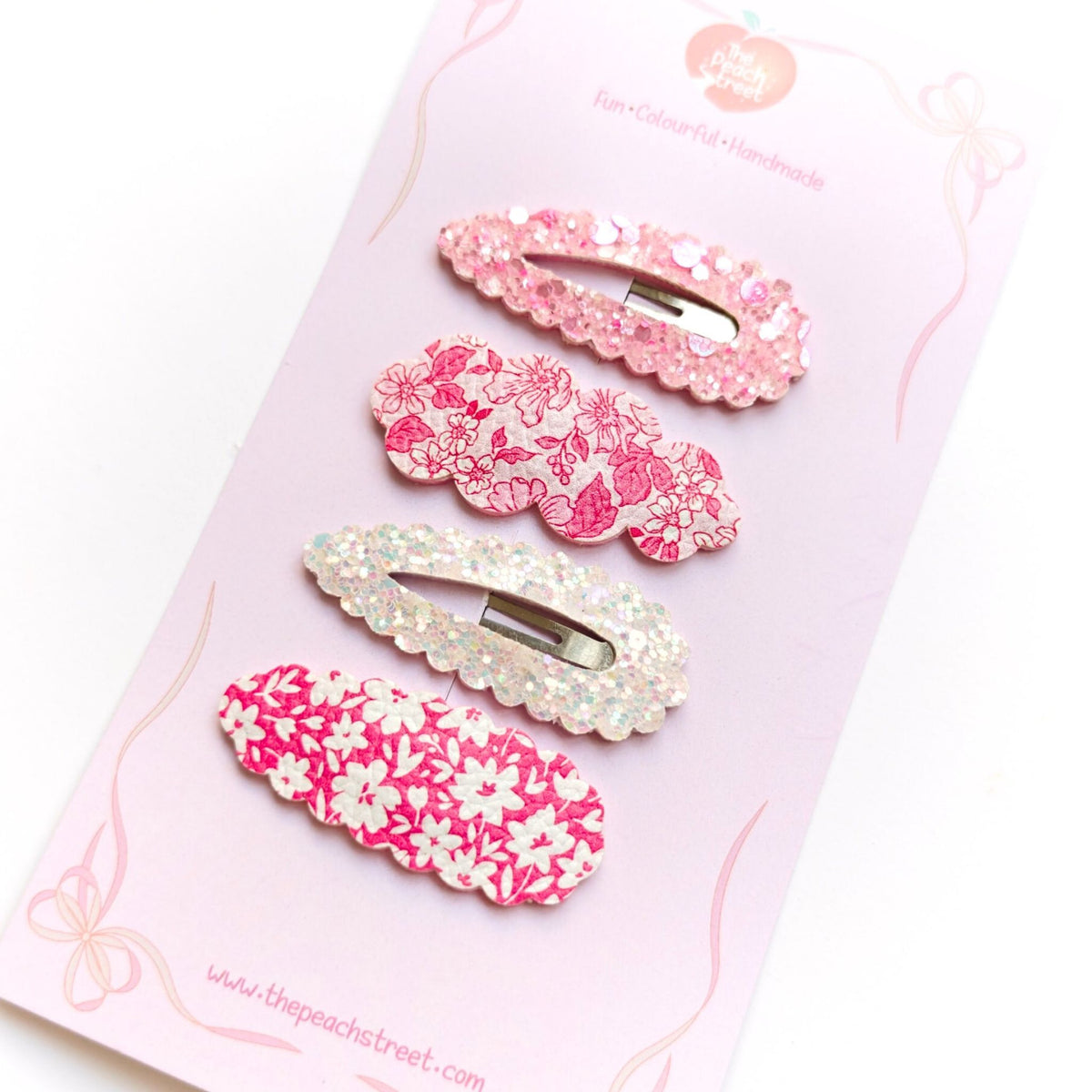 Little Love Floral Snap Clips (Set of 4)