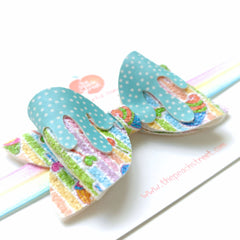 🍬🎀 Candy Drip Bow Headband