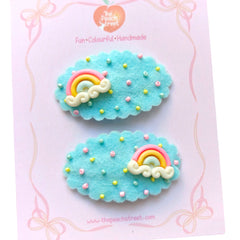 Rainbow Sprinkle Snap Clips