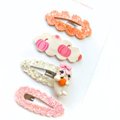 👻🎃 Pumpkin Patch Ghost Clip Set