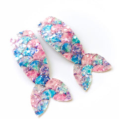 Mermaid Sparkle Snap Clips