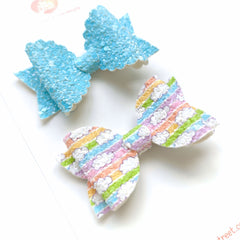 🌈☁️ Clouds & Sky Bow Set