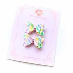 Pastel Rainbow Micro Bows
