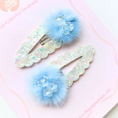 Bluebell Teddy Snap Clips