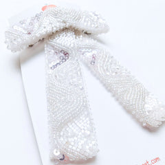 The Snowfall Beaded Bow