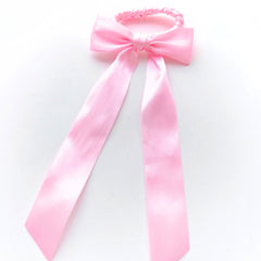 Blush Ballet Bow Hair Tie