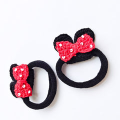 Minnie Magic Crochet Hair Ties