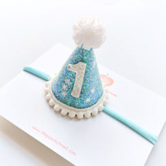 ❄️Snow Princess Birthday Hat Headband