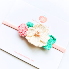 🌸 Blooming Garden Crochet Headband