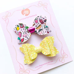 Sunny Doodle Bow Set ⭐️