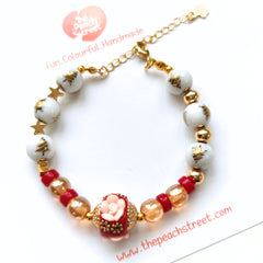 Golden Rose Holiday Bracelet