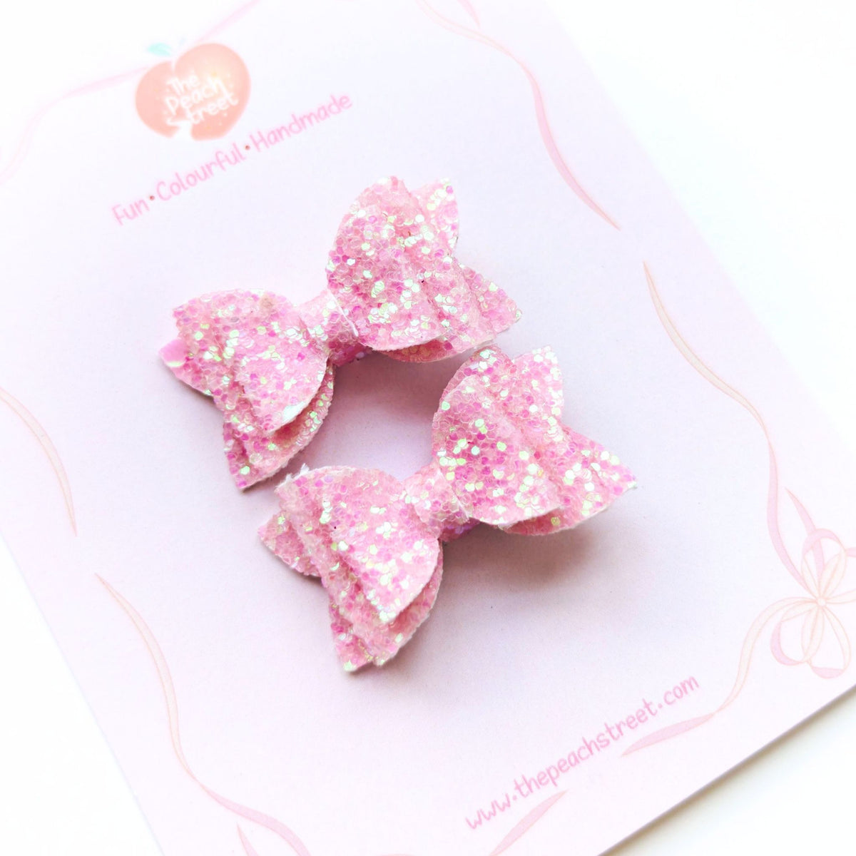 Bubblegum Sparkle Micro Bows