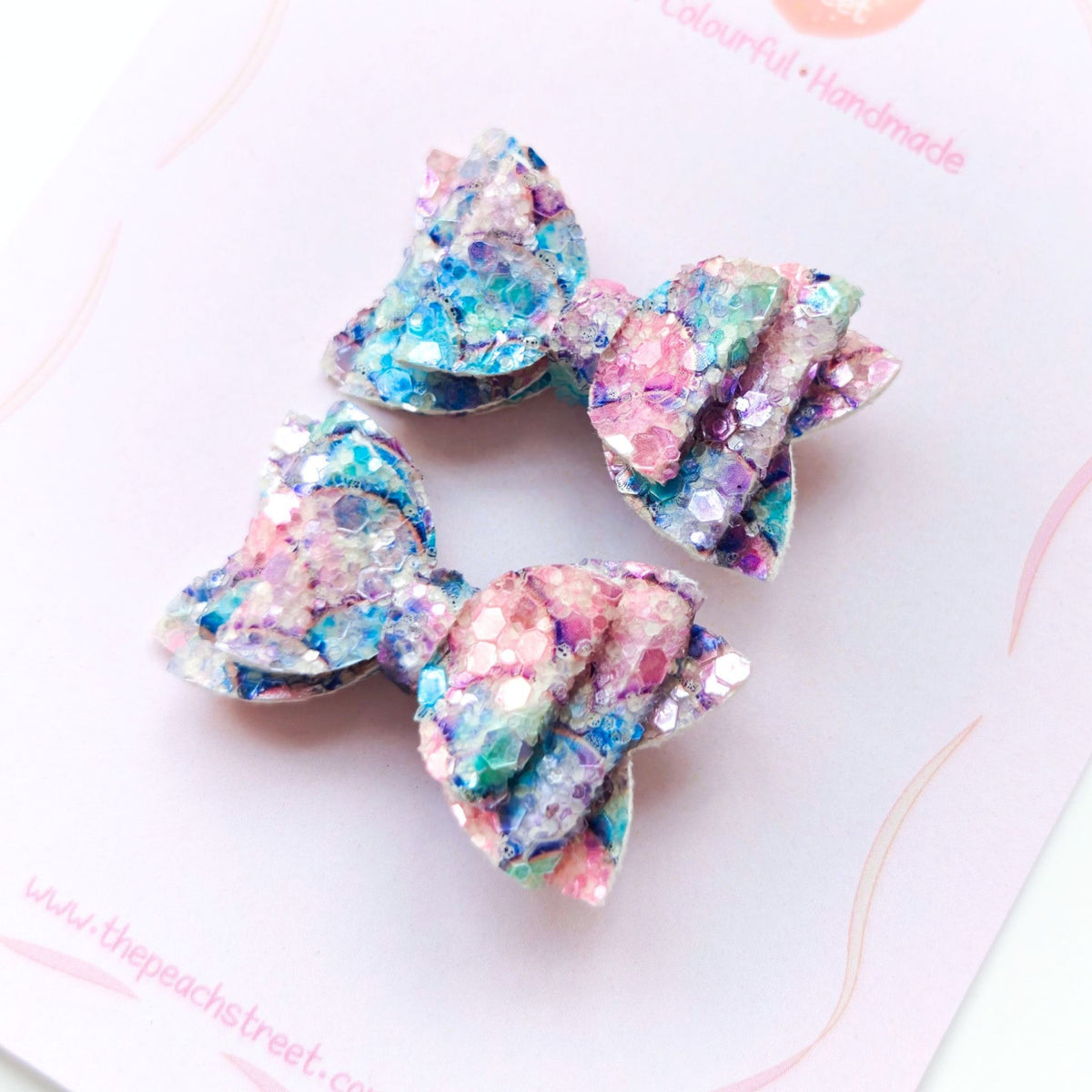Sea Glass Sparkle Micro Bows